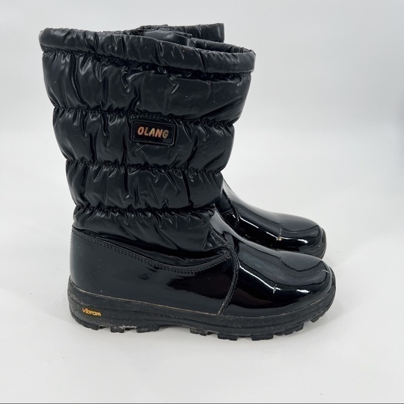 OLANG black winter snow boots size 10.5 - Picture 1 of 11